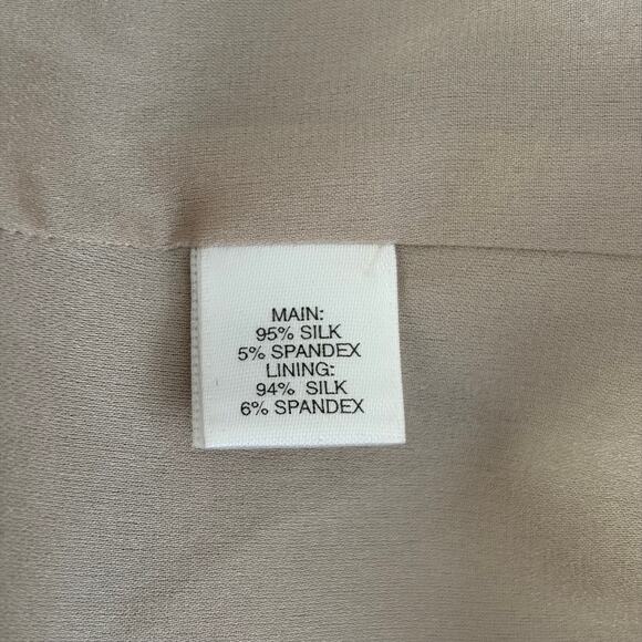 St. John Couture 100% Silk Animal Print‎ Knee Length Dress Size 10 Luxury Glam - Picture 8 of 8